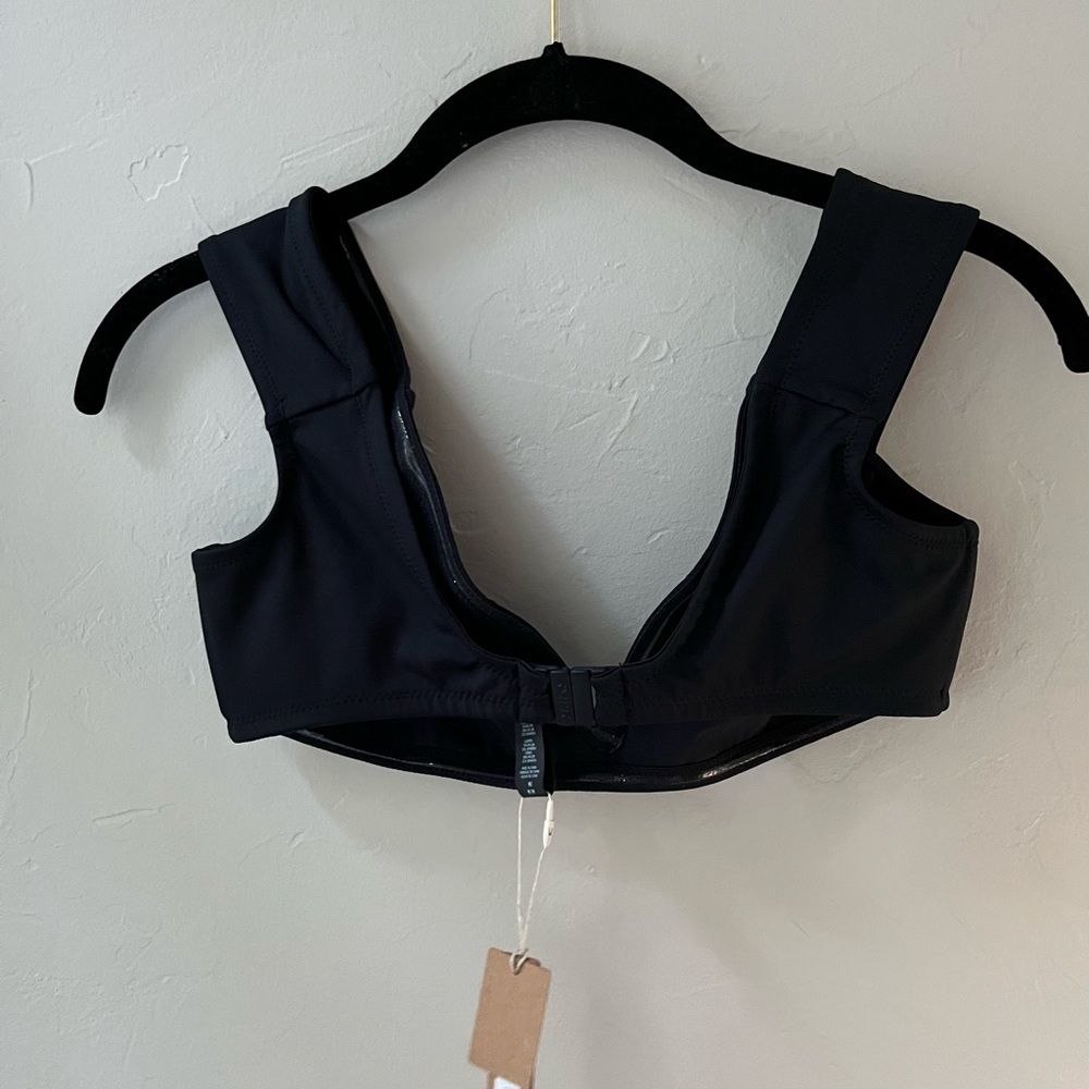 🖤SKIMS SHAPING SWIM OFF THE SHOULDER BIKINI TOP IN ONYX XS M - Picture 4 of 4